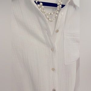NWOT White shirt dress